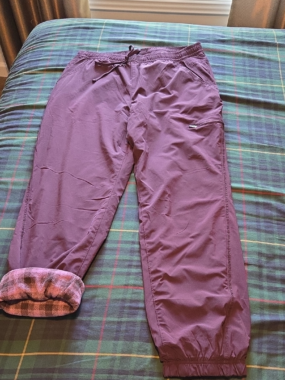 Eddie Bauer Plum Cozy Fleece Joggers